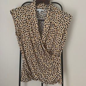 CHAUS NEW YORK Cross Over Top